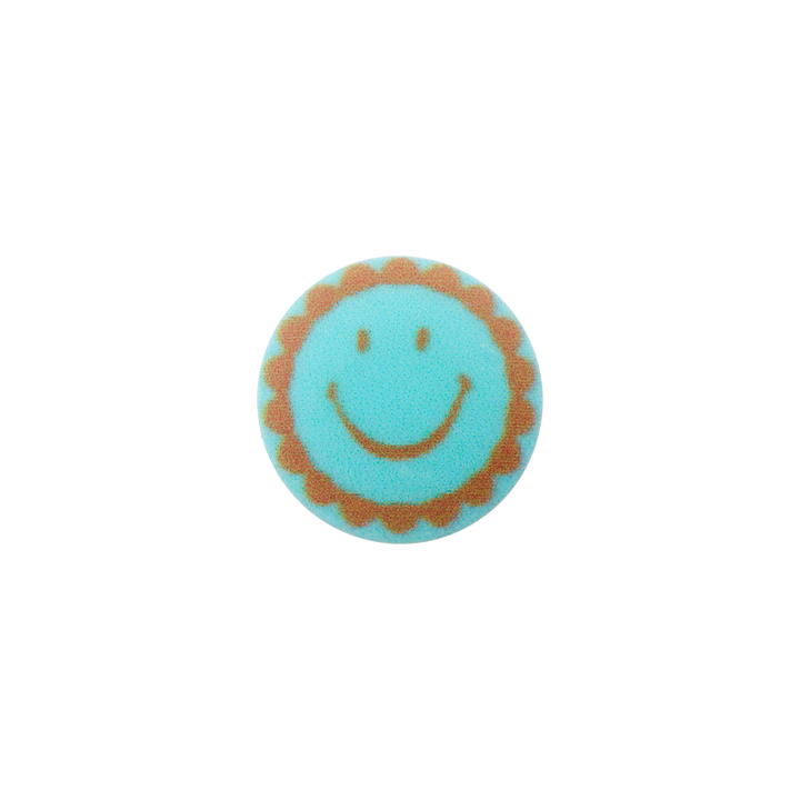 Polyester button shank, Smiley