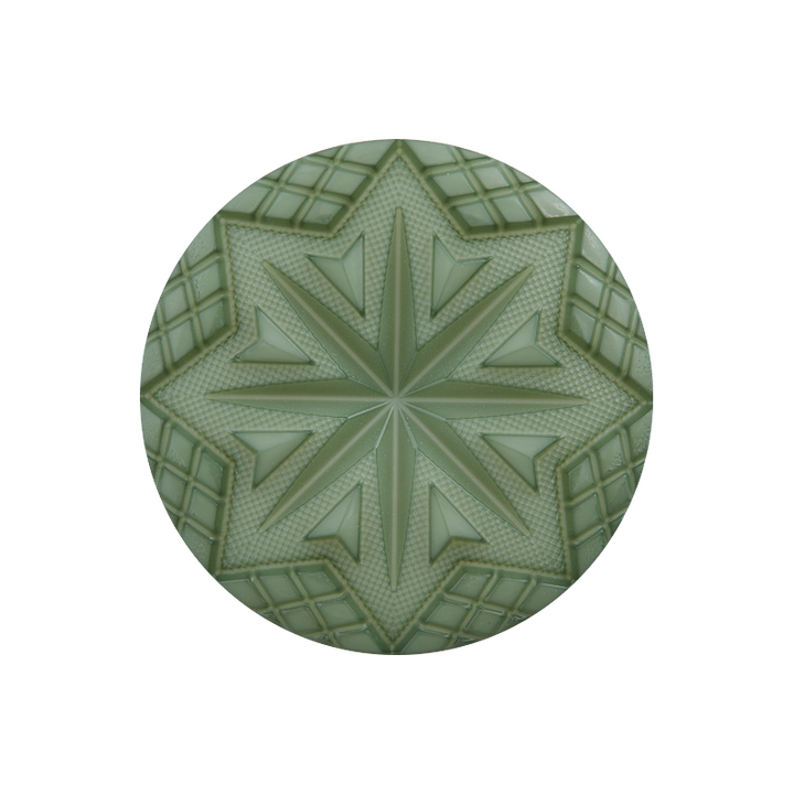 Polyamide button shank, 20mm, medium green