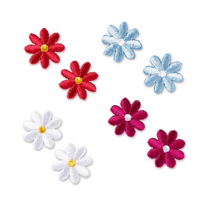 Applique self-adhesive, iron-on Flowers multi-colour