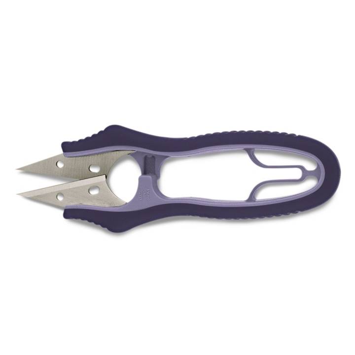 Thread scissors, professional, with soft grip and end cap