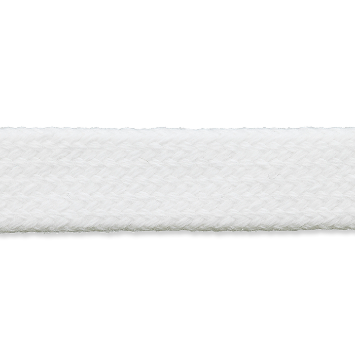 Галун плетеный, 8 мм, белый цвет