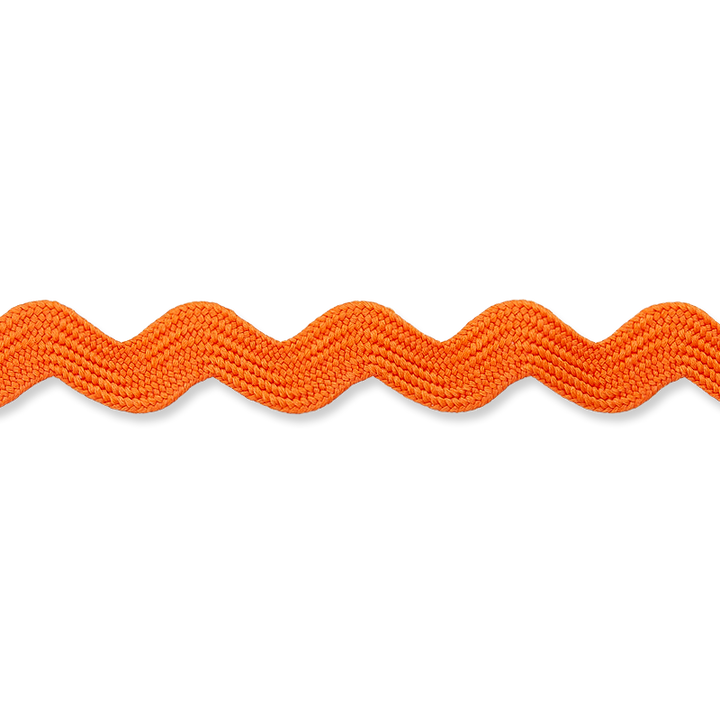Декоративная тесьма вьюнчик, 10 мм, оранжевый цвет