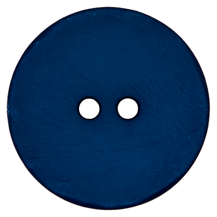 Polyesterknopf 2-Loch, 30mm, blau
