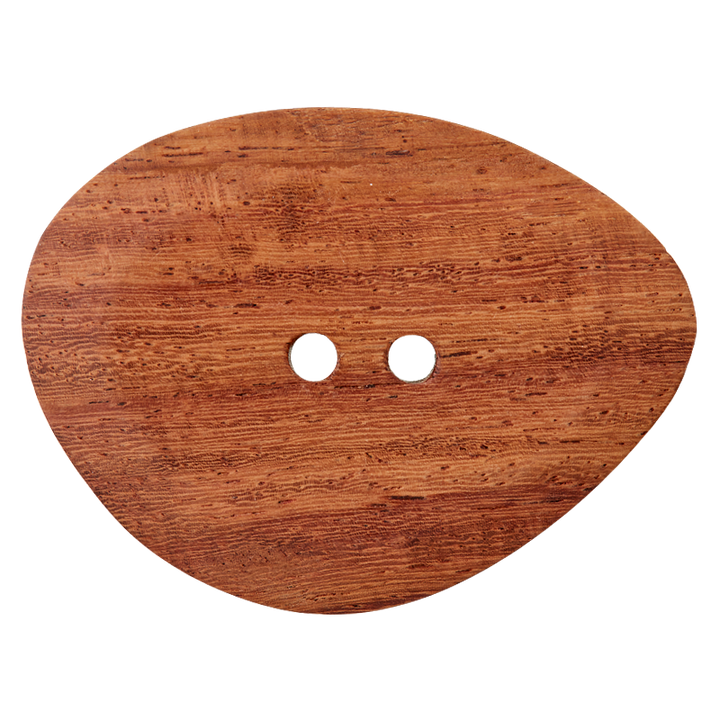 Пуговица деревянная, с 2 отверстиями