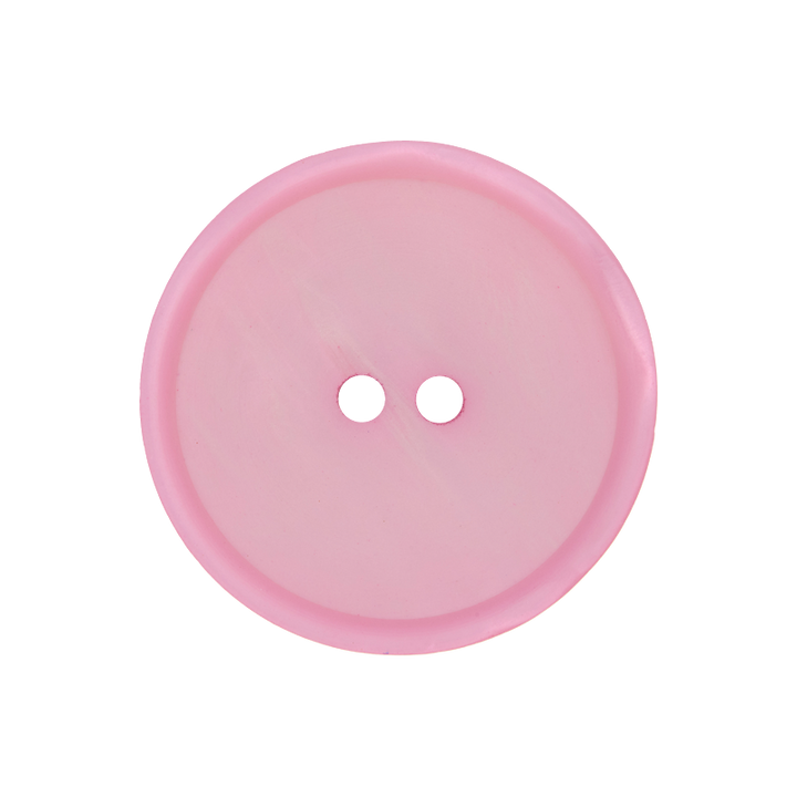 Пуговица из полиэстера, с 2 отверстиями, 23мм, розовый цвет
