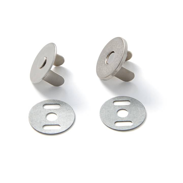 Magnetic snap, 19mm, silver-coloured