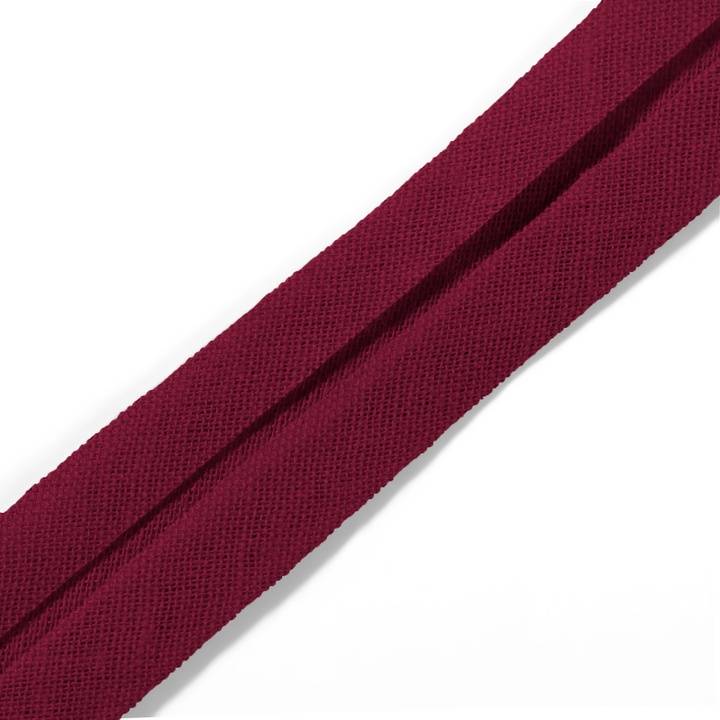 Bias binding, cotton, 40/20mm, claret, 30m