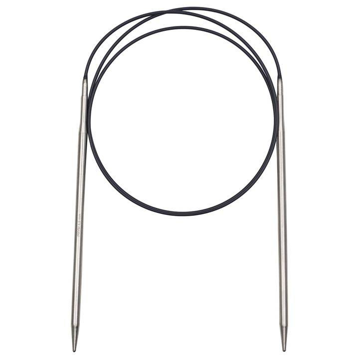 Circular knitting needles, 100cm, 4.50mm, silver-coloured