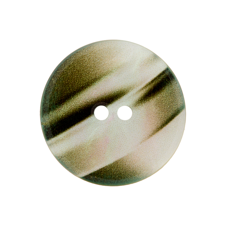 Пуговица из полиэстера, с 2 отверстиями, Блеск, 23мм, цвет серый, темный