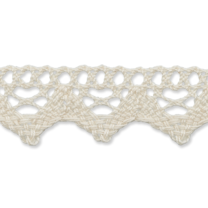 Bobbin lace 20mm white