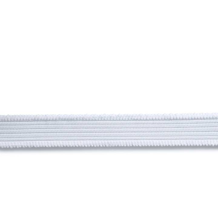 Transparent elastic, 20mm, white, 1m