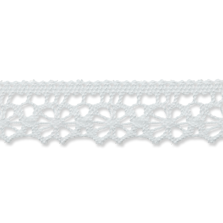 Dentelle aux fuseaux ,16mm, blanc