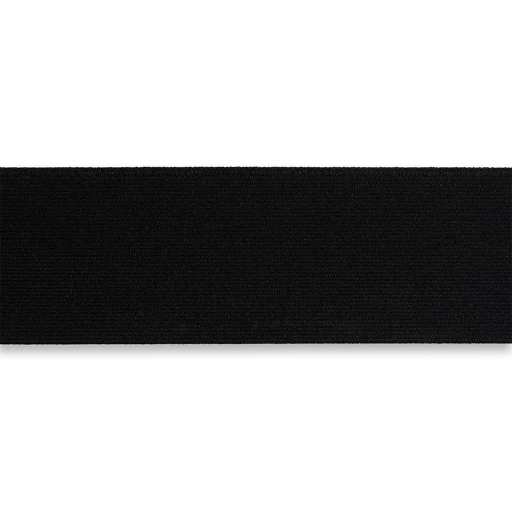 Ceinture élastique, 60mm, noir, 10m