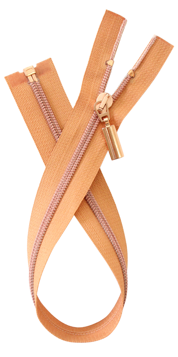 Zipper separable copper, various dimensions