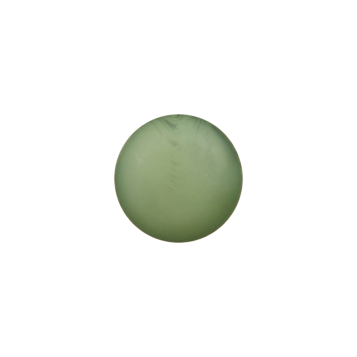 Polyester button shank, 11mm, medium green