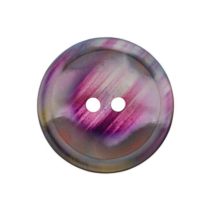 Polyesterknopf 2-Loch, 23mm, hellviolett