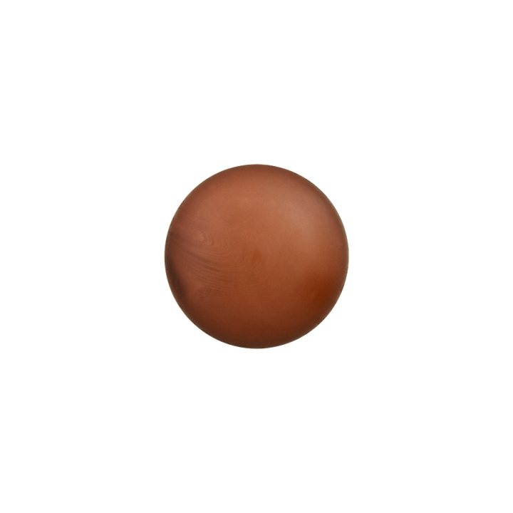 Polyester button shank, 9mm, medium brown