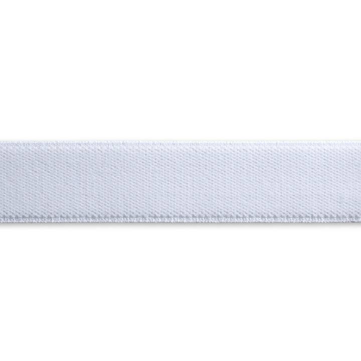 Velour elastic, 30mm, white, 1m