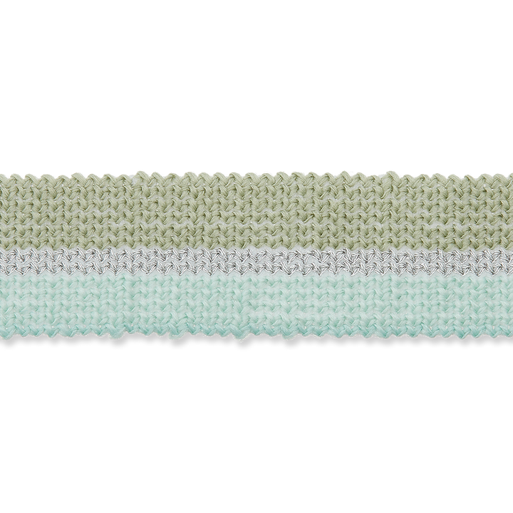 knitted braid 18mm medium green