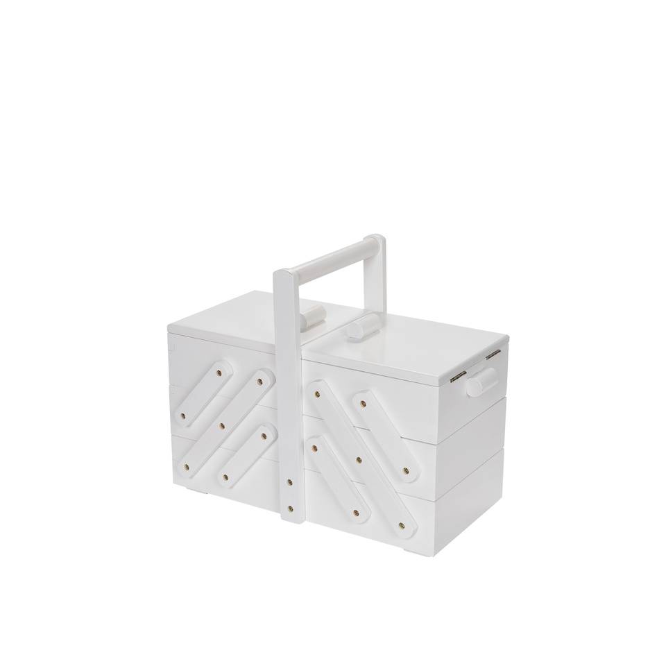 Prym Sewing Box Wood M White with Fabric : Arts, Crafts & Sewing -  .com