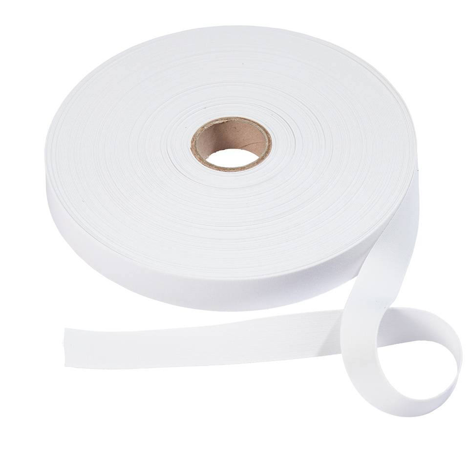 Snap Tape for Sewing with Plastic Press Buttons -3/10 Inch Diameter ,Sewing  Polyester Tape with White Round Shape Fastener Replacement Ribbon for