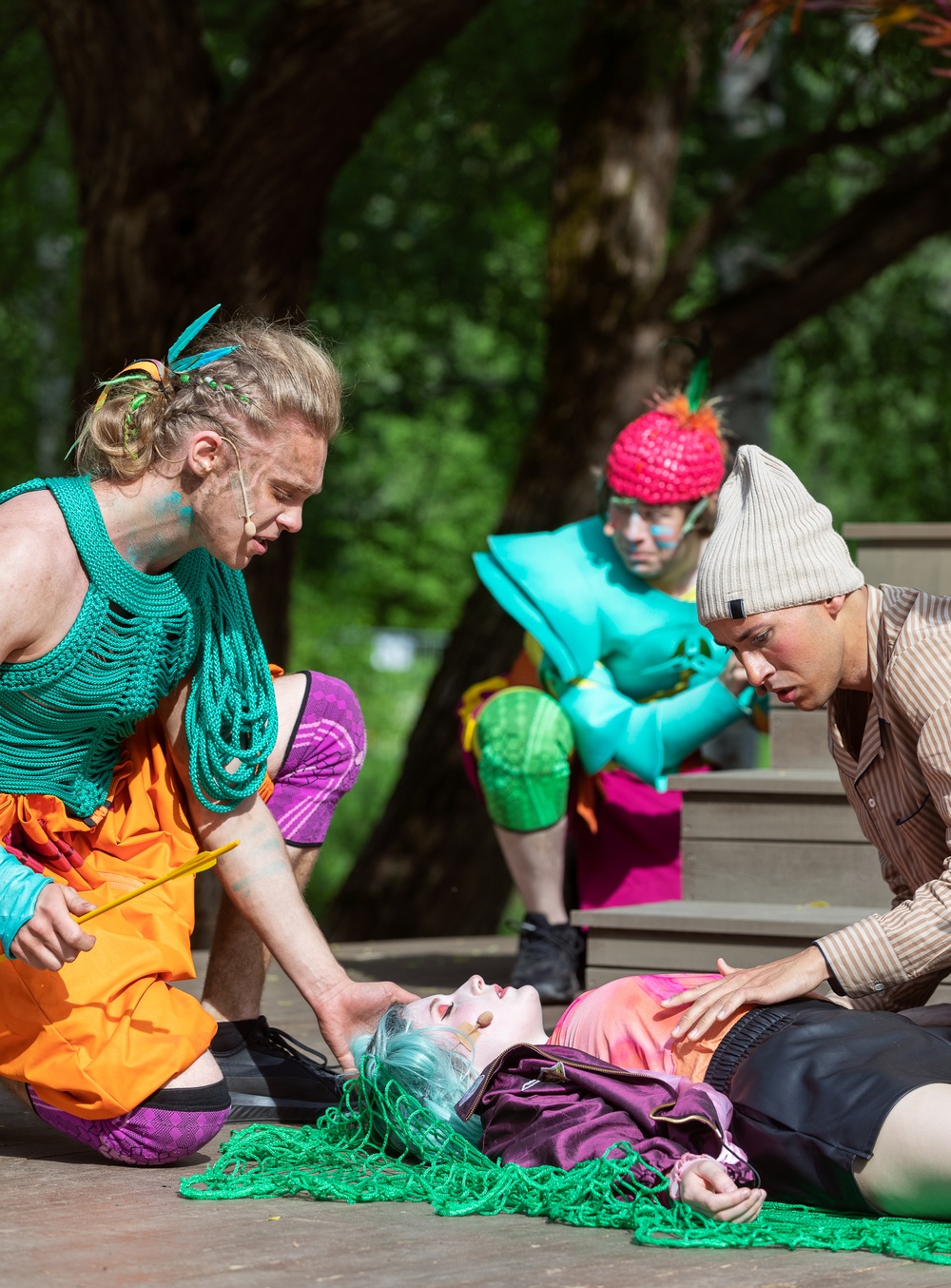 Wendy & Peter Pan. Sommarteatern med Västerbottensteatern och Musikalakademien på Medlefors, Skellefteå. Foto: Patrick Degerman.