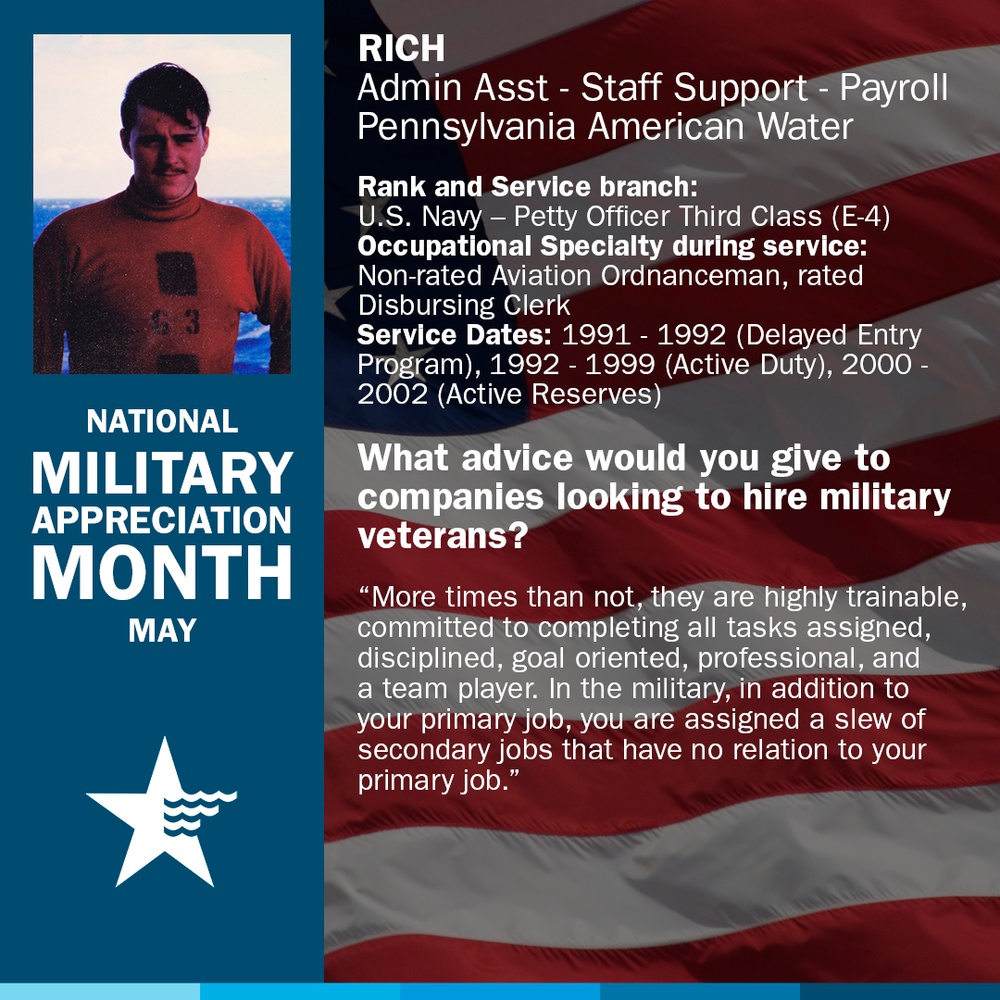 National Military Month profile for Rich