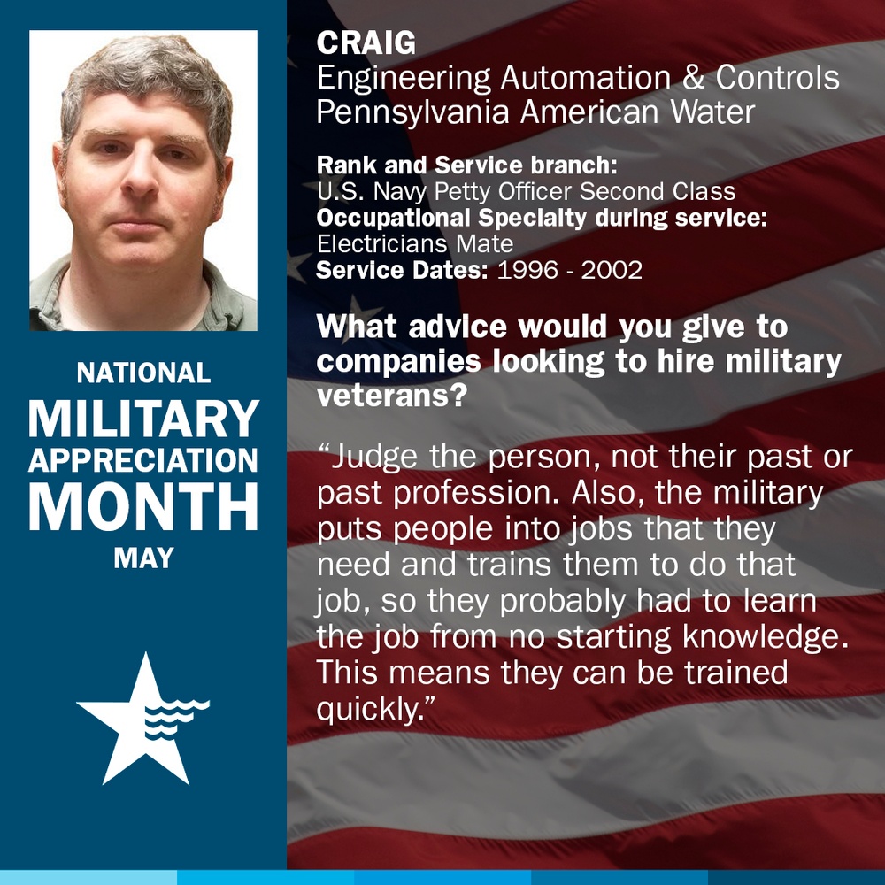 National Military Month profile for Craig