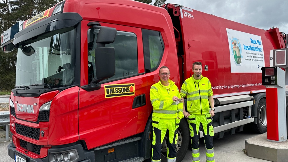 Varför kör ni på biogas?
- Vi har kunder som kräver det i sina avtal. 