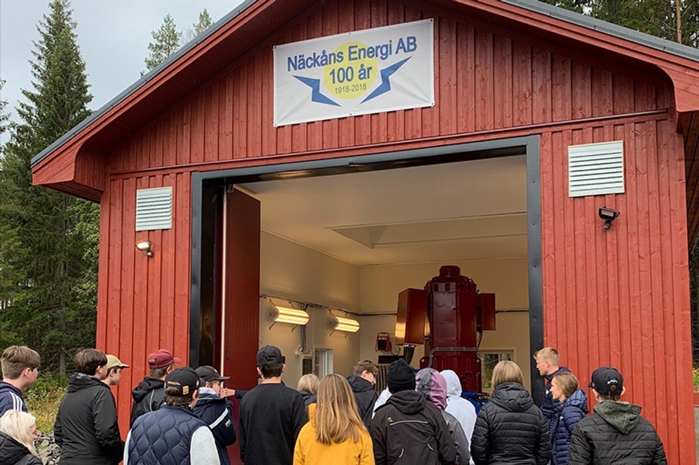 Framtidsdagarna på studiebesök hos Näckåns Energi AB, 2022.