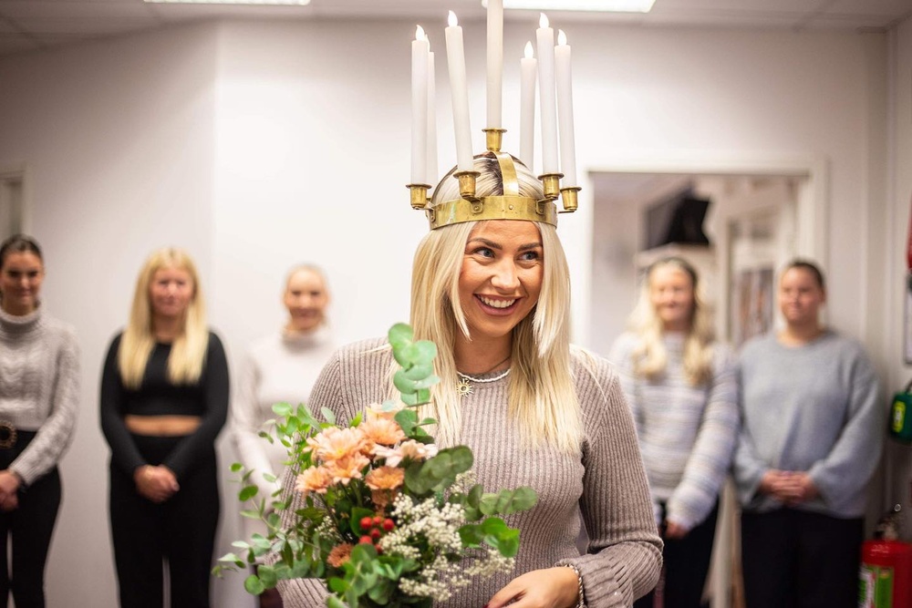 Årets Lucia i Varberg, Caroline Kjellberg, bor idag i Varberg men kommer ursprungligen från Arboga