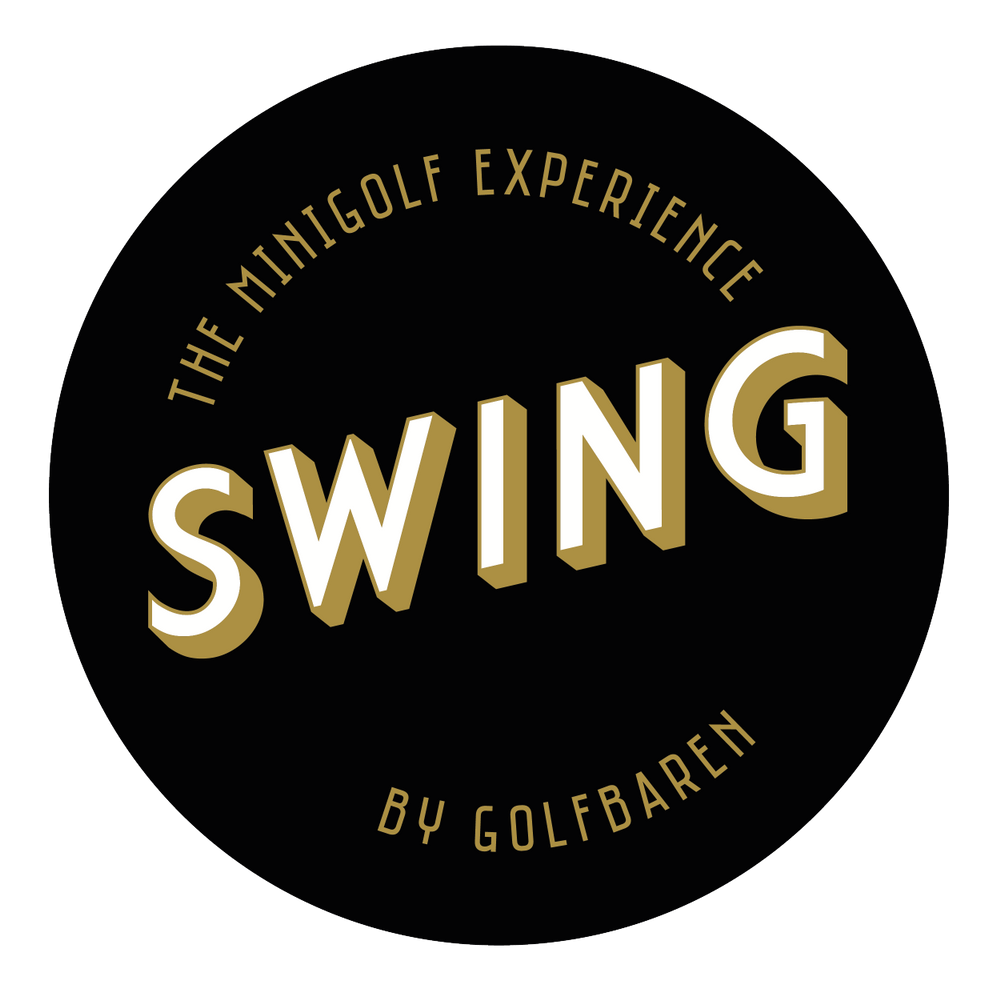 New logo on black background 2021 Swing by Golfbaren