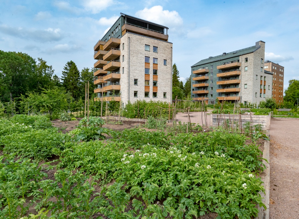 Skövdebostäders bostadsområde Aspö Eko-logi.