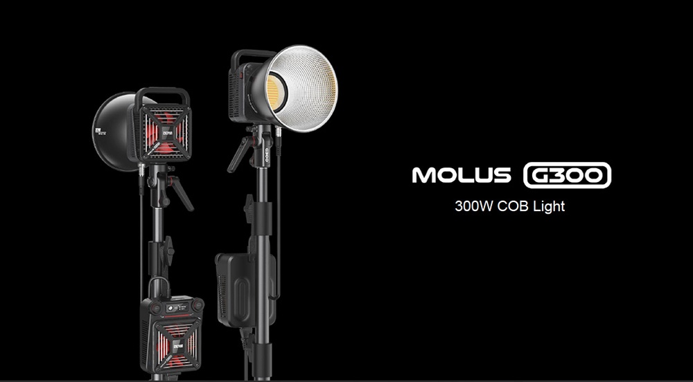 New Zhiyun MOLUS G300 COB Light, high performance in a compact size