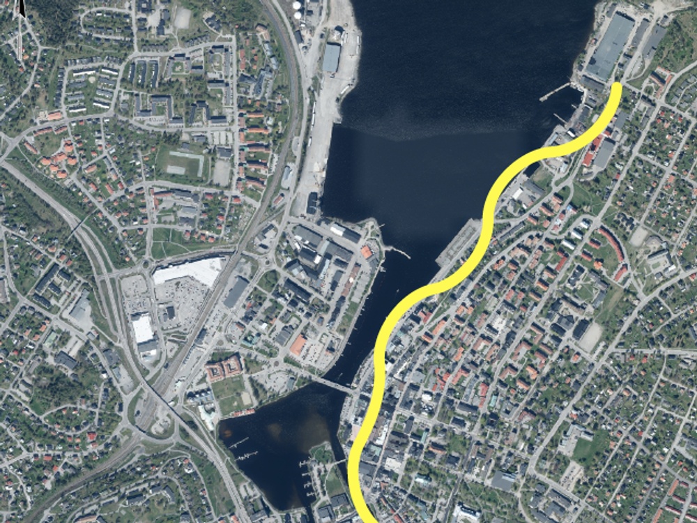 Street Moves på Skeppsbron i Härnösand. Credit: Lantmäteriet/Härnösand kommun