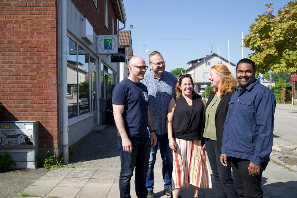 Morten Sörö, Peter Andréasson, Pernilla Nilsson, Cecilia Trolin och Daniel Andersson.