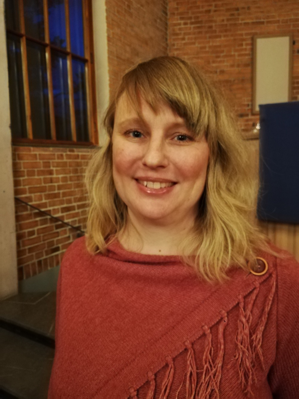 Karin Svedberg som tilldelas Deverthska Kulturstiftelsens stipendium 2019.