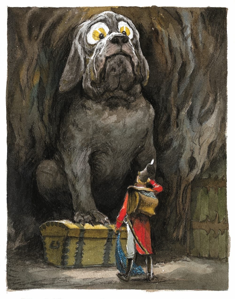 Illustration till H. C. Andersens saga Elddonet. Illustration © Svend Otto S./Gyldendal