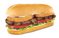 Charbroiled steak sandwich