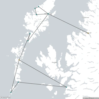 tourhub | Brightwater Holidays | Scotland: A Grand Tour of the Outer Hebrides - 5 days 583 | Tour Map