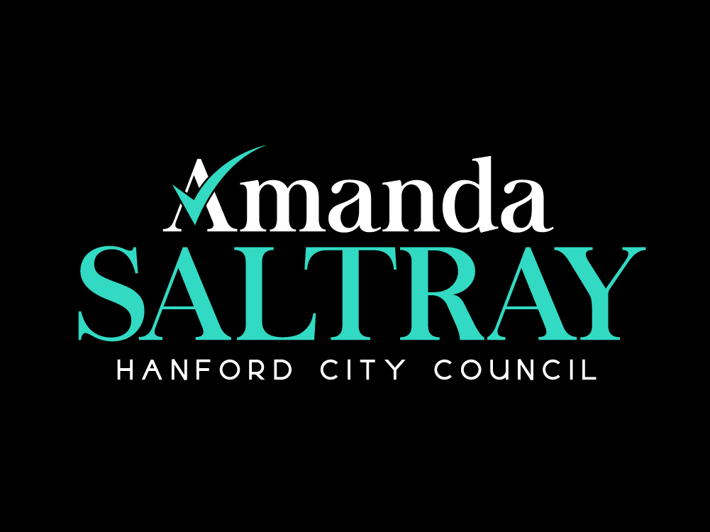 Amanda Saltray for Hanford City Council 2022 logo
