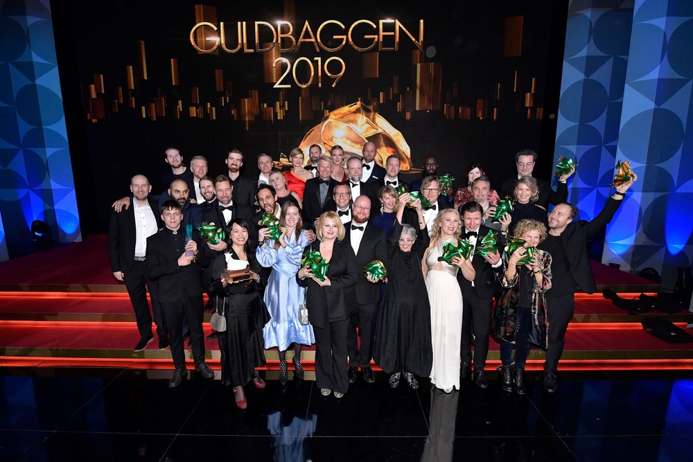 All the Guldbagge winners at Cirkus in Stockholm, 28 January 2019. Photo: Pelle T. Nilsson / SPA