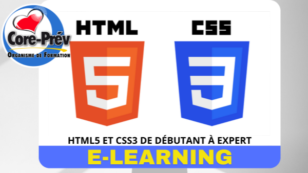 Représentation de la formation : HTML5 ET CSS3 DE DÉBUTANT À EXPERT