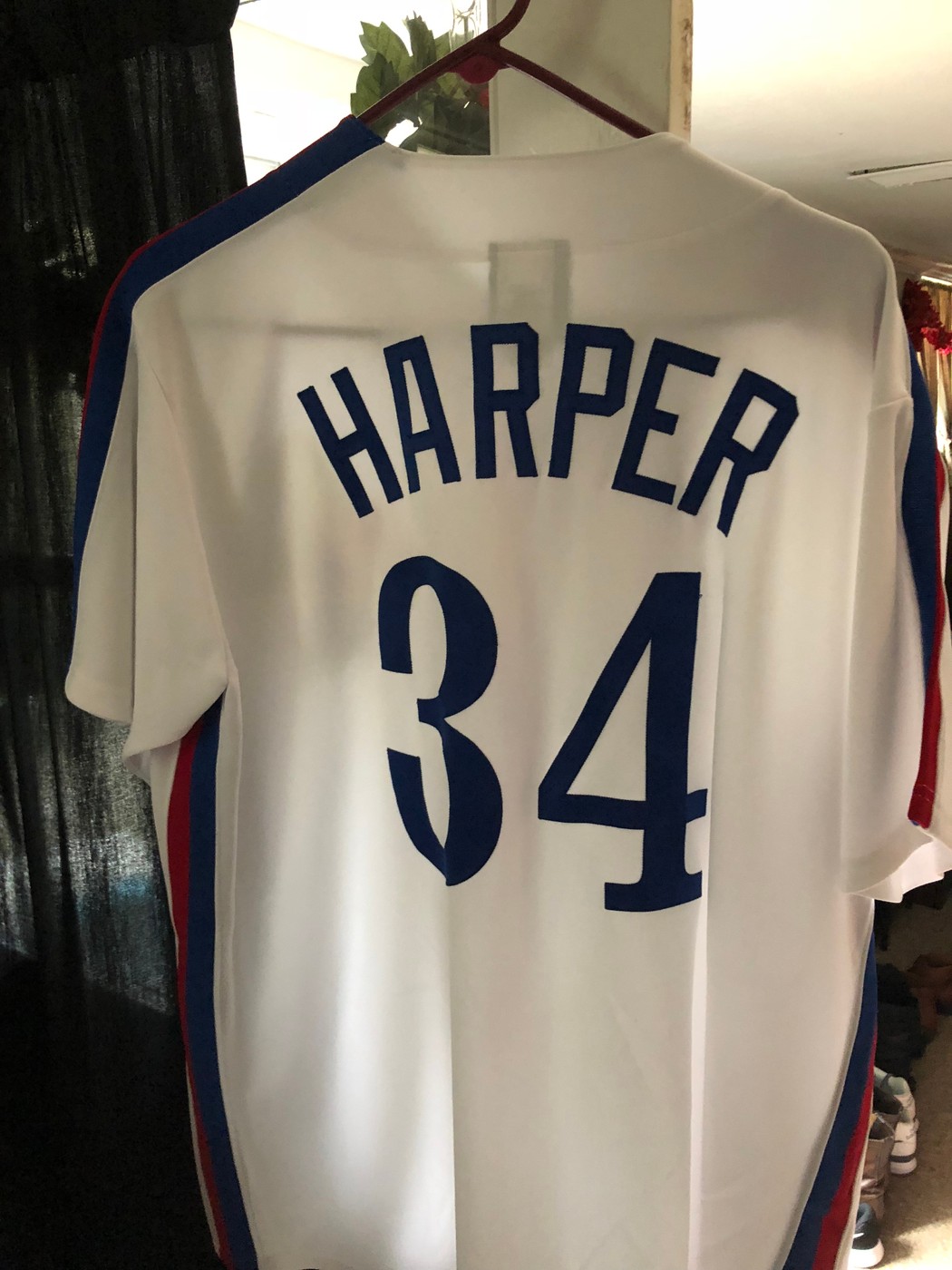 Rare Montreal Expos Bryce Harper Baseball Jersey back