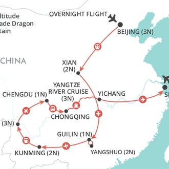 tourhub | Wendy Wu | Classic China | Tour Map