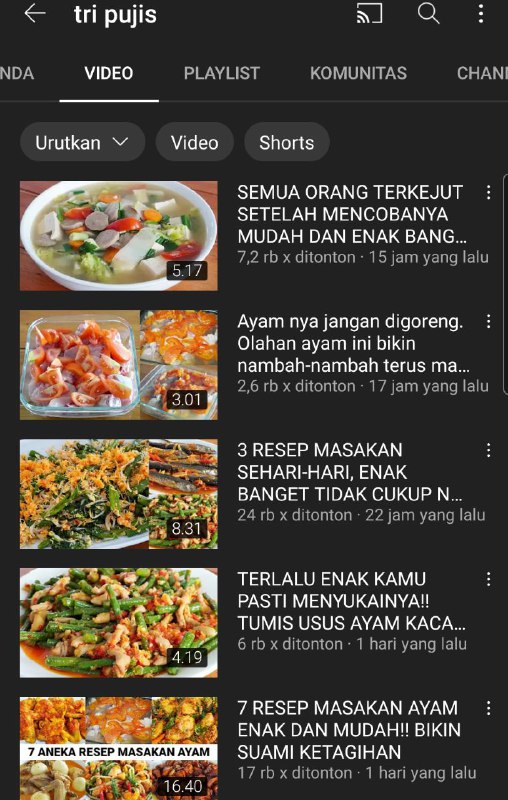 youtube tri pujis