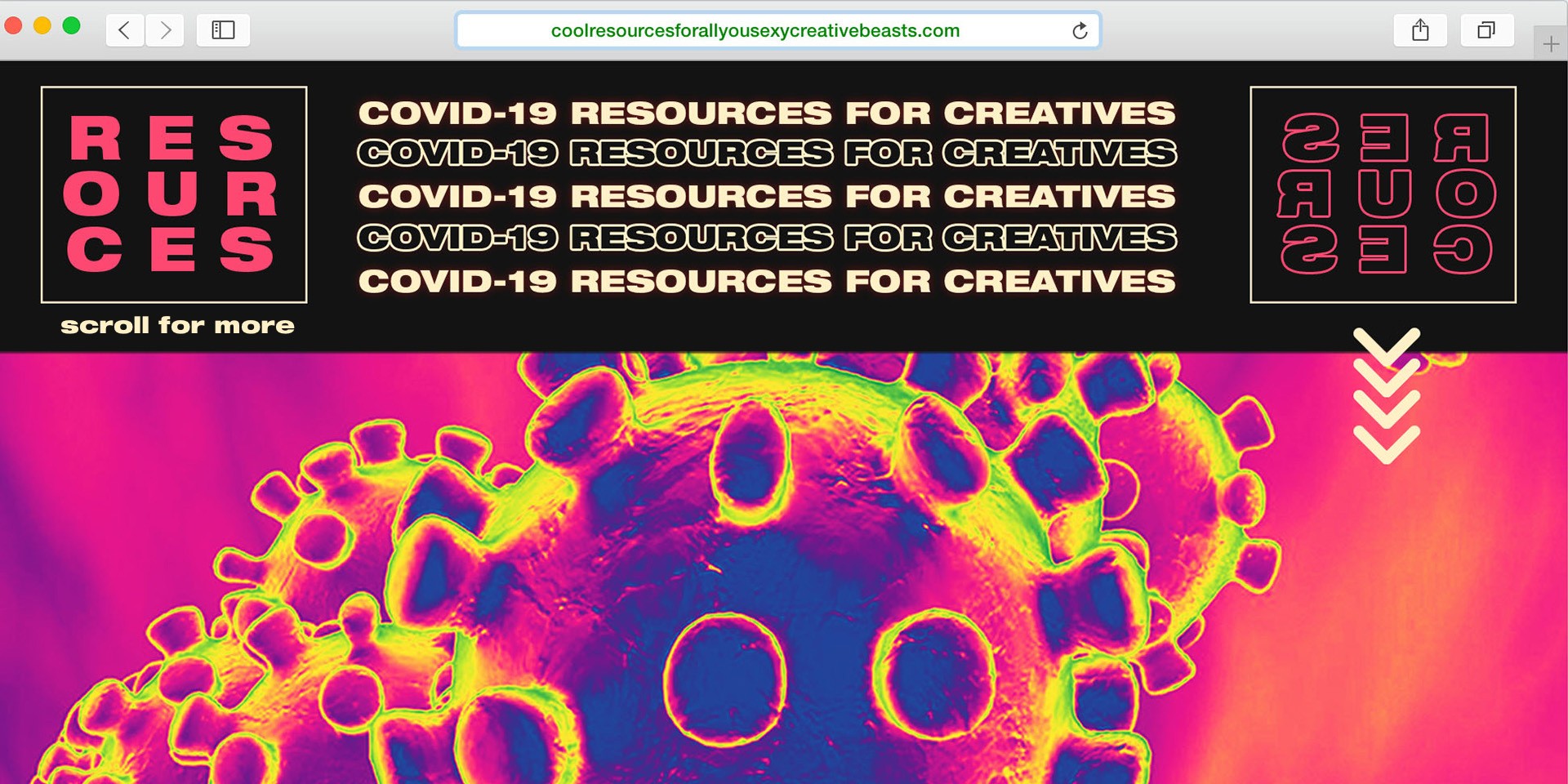 COVID-19 resources for creatives