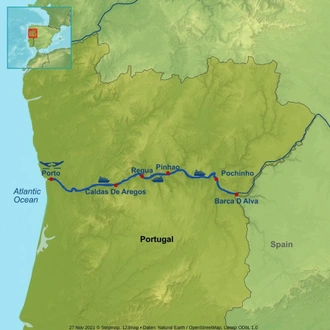 tourhub | Indus Travels | Picturesque Solo Douro Tour | Tour Map