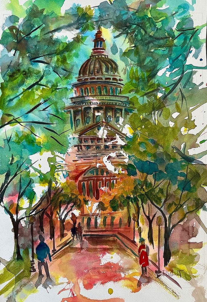 Watercolor Austin