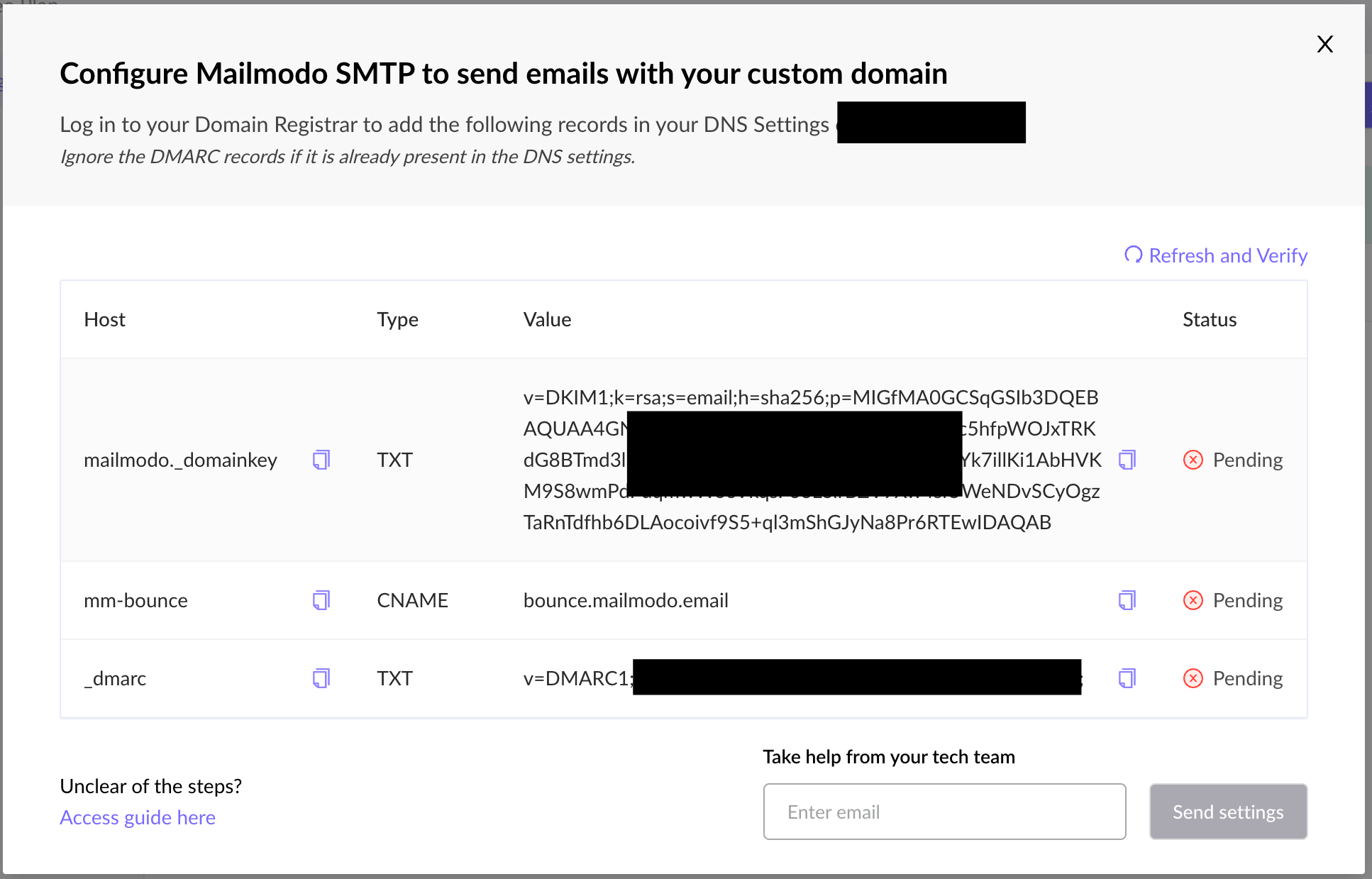 How to configure Mailmodo SMTP for your domain?